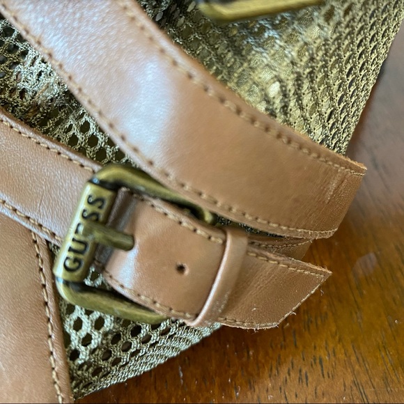 Guess GW Barney Leather Sandal Bootie Stilleto Platform - Picture 8 of 10